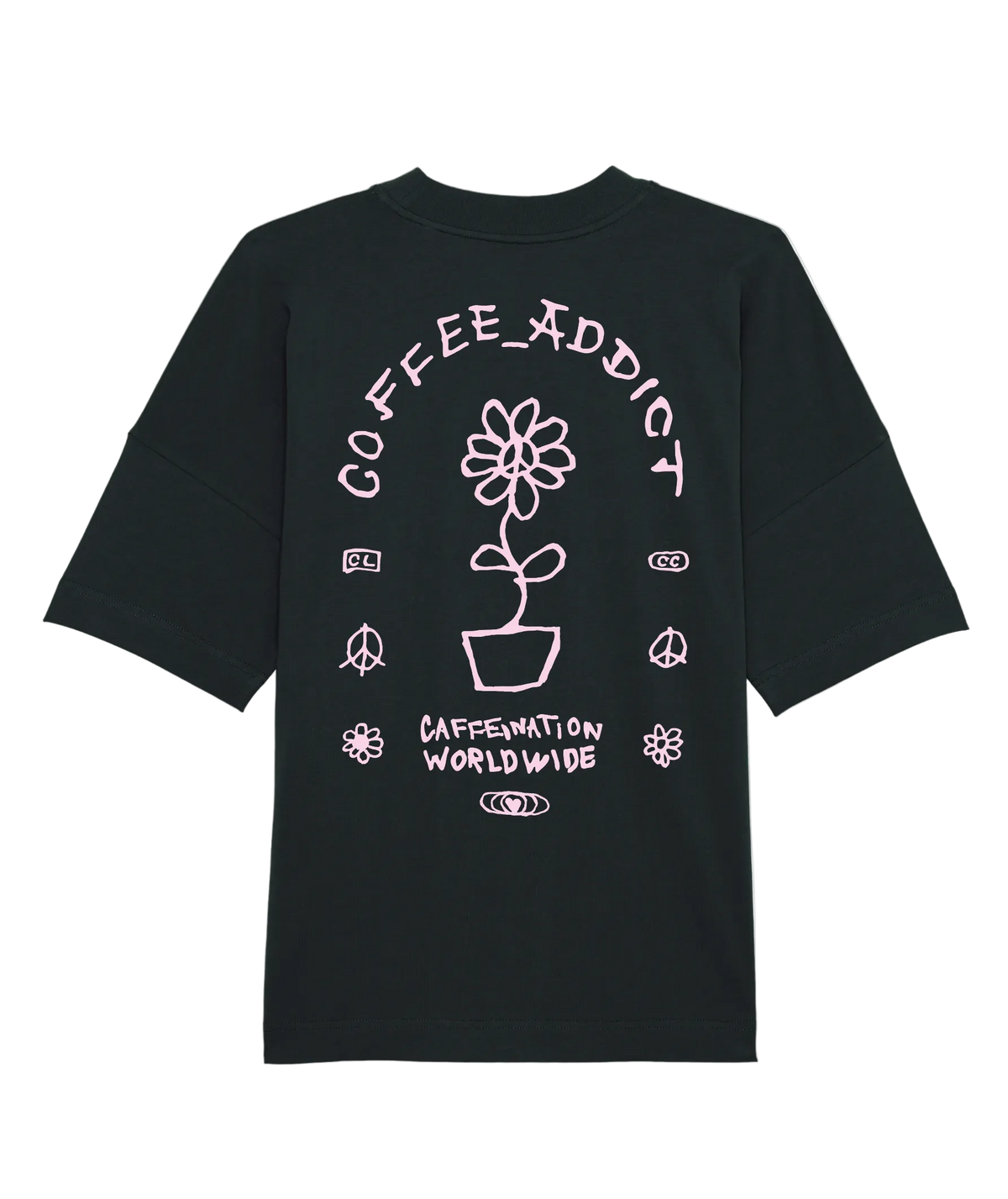 T Shirt Love. Peace. Coffee (XXS-XL)